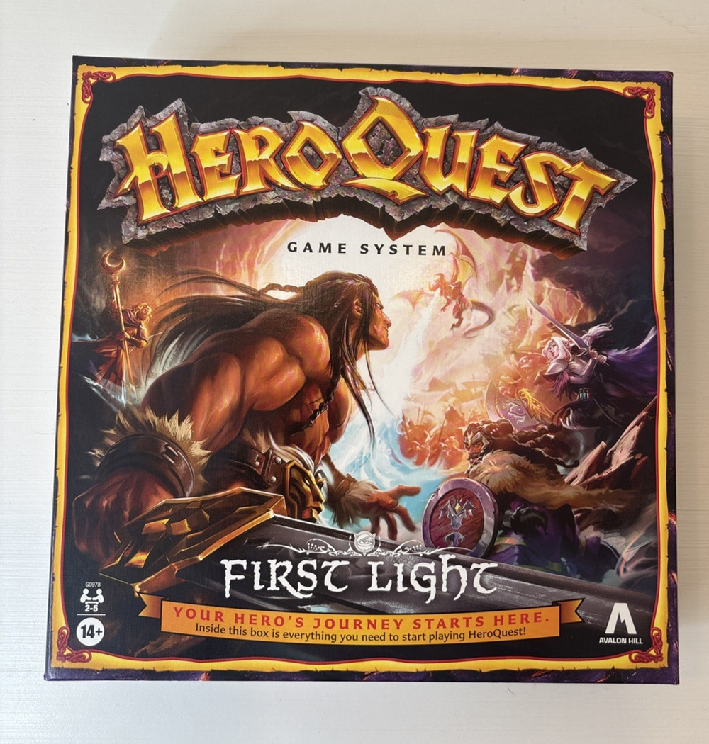 Heroquest: First Light Board Game Original Open Box